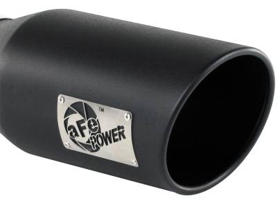 AFE Power - aFe Large Bore-HD 4 IN 409 Stainless Steel Down-Pipe Back Exhaust System w/Muffler/Black Tip GM Diesel Trucks 07.5-10 V8-6.6L (td) LMM - 49-44017-B - Image 8