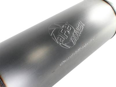 AFE Power - aFe Large Bore-HD 5in 409 Stainless Steel Down-Pipe Back Exhaust w/Polished Tip GM Diesel Trucks 07.5-10 V8-6.6L (td) LMM - 49-44033-P - Image 4