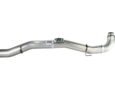 AFE Power - aFe Large Bore-HD 5in 409 Stainless Steel Down-Pipe Back Exhaust w/Polished Tip GM Diesel Trucks 11-15 V8-6.6L (td) LML - 49-44035-P - Image 6