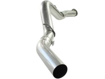 aFe Large Bore-HD 5in 409 Stainless Steel DPF-Back Exhaust System GM Diesel Trucks 07.5-10 V8-6.6L (td) LMM - 49-44040