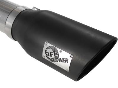 AFE Power - aFe Large Bore-HD 5in 409 Stainless Steel DPF-Back Exhaust System w/Black Tip GM Diesel Trucks 07.5-10 V8-6.6L (td) LMM - 49-44040-B - Image 4