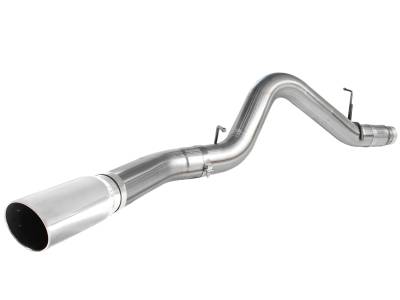 AFE Power - aFe Large Bore-HD 5in 409 Stainless Steel DPF-Back Exhaust System w/Polished Tip GM Diesel Trucks 11-16 V8-6.6L (td) LML - 49-44041-P - Image 2