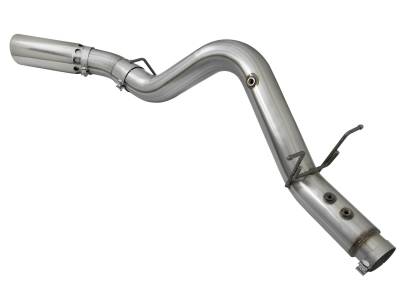 AFE Power - aFe Large Bore-HD 4in 409 Stainless Steel DPF-Back Exhaust System w/Polished Tip GM Diesel Trucks 17-18 V8-6.6L (td) L5P - 49-44085-P - Image 4