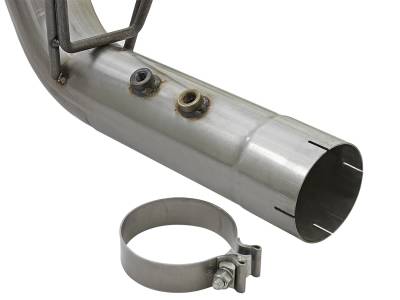 AFE Power - aFe Large Bore-HD 4in 409 Stainless Steel DPF-Back Exhaust System w/Dual Black Tips GM Diesel Trucks 17-18 V8-6.6L (td) L5P - 49-44086-B - Image 5
