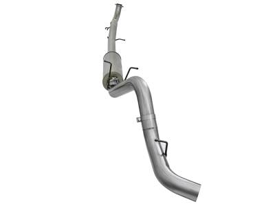 AFE Power - aFe Large Bore 4in Stainless Steel Down-Pipe Back Exhaust System w/o Tip GM Diesel Trucks 17-18 V8-6.6L (td) L5P - 49-44090 - Image 2