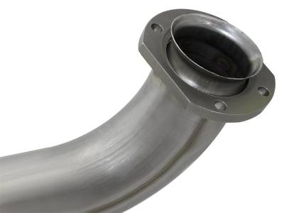 AFE Power - aFe Large Bore 4in Stainless Steel Down-Pipe Back Exhaust System w/o Tip GM Diesel Trucks 17-18 V8-6.6L (td) L5P - 49-44090 - Image 5
