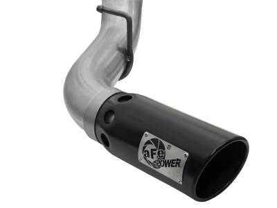 AFE Power - aFe Large Bore 4in Stainless Steel Down-Pipe Back Exhaust System w/Black Tip GM Diesel Trucks 17-18 V8-6.6L (td) L5P - 49-44090-B - Image 4